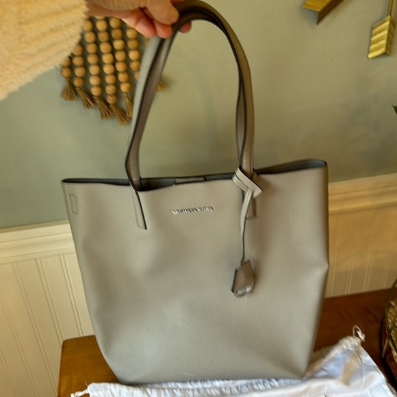 MICHAEL KORS HAYLEY GREY HANDBAG WITH SHOULDER STRAP - Picture 2 of 9